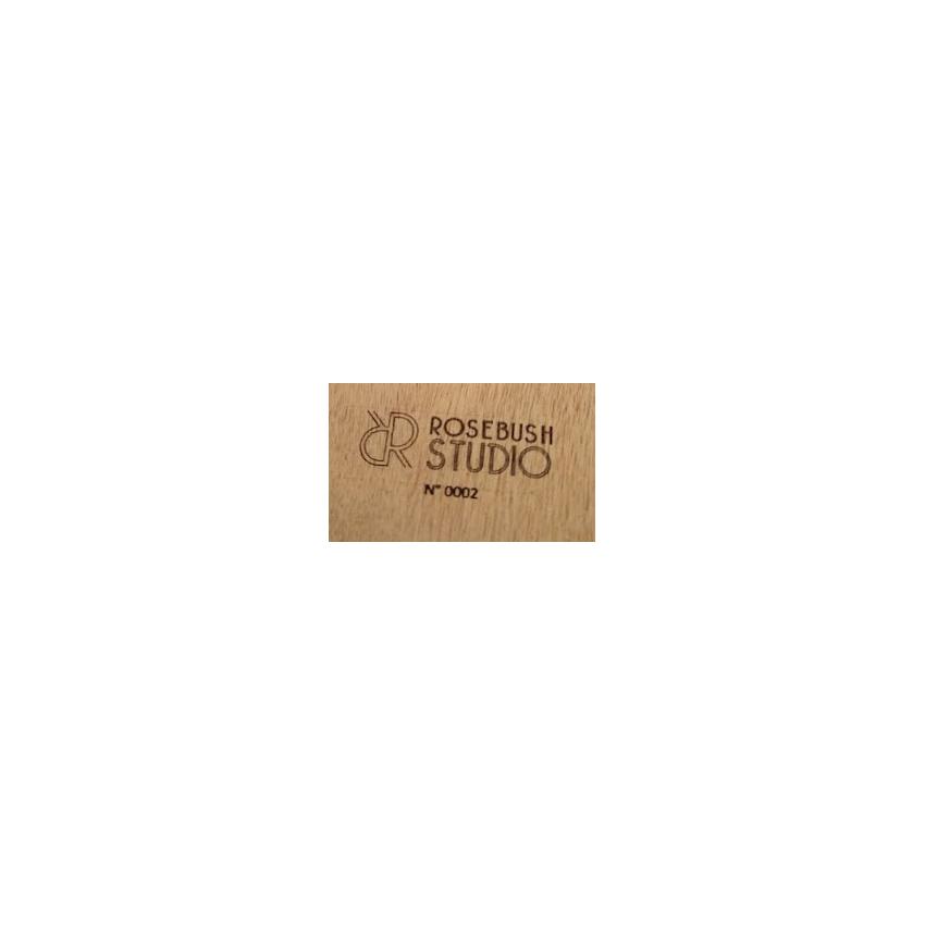 POPR - 002 - Tableau en cuir surcyclé (L 30x H 39,5 cm) ROSEBUSH STUDIO - marketplace MyMarchy